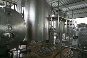 Stainless steel pipework, steps and walkway